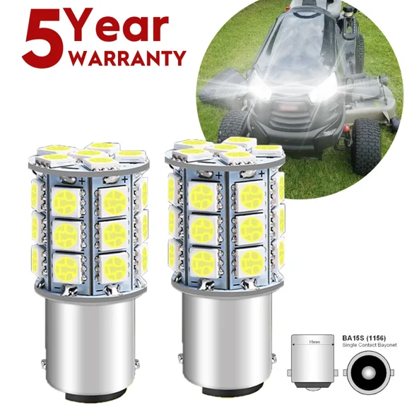 2 Super Led Light Bulbs For Craftsman Dys 4500 Dlt 3000 Garden Tractor Headlight