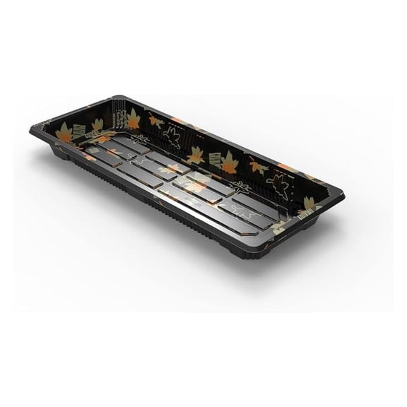 2# Sushi Container Sushi Tray Sushi Plate 9x3.5-Inch Take Out Tray with Clear Lid 400 Sets 2#