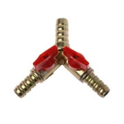 2 Switch 3/8" ID Hose Barb Y Shape for Valve 3-way Shut Off Ball for Valve Fitti
