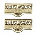thumbnail image 1 of 2 Switch Plate Tags DRIVEWAY Name Signs Labels Brass Traditional Engraved Wall Light Switch Cover Labels | Renovators Supply, 1 of 2