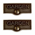 thumbnail image 1 of 2 Switch Plate Tags GARDEN Name Signs Labels Cast Brass Traditional Engraved Wall Light Switch Cover Labels | Renovators Supply, 1 of 2