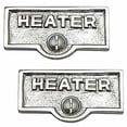thumbnail image 1 of 2 Switch Plate Tags HEATER Name Signs Labels Chrome Brass Traditional Engraved Wall Light Switch Cover Labels | Renovators Supply, 1 of 2