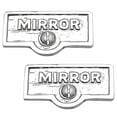 thumbnail image 1 of 2 Switch Plate Tags MIRROR Name Signs Labels Chrome Brass Traditional Engraved Wall Light Switch Cover Labels | Renovators Supply, 1 of 2
