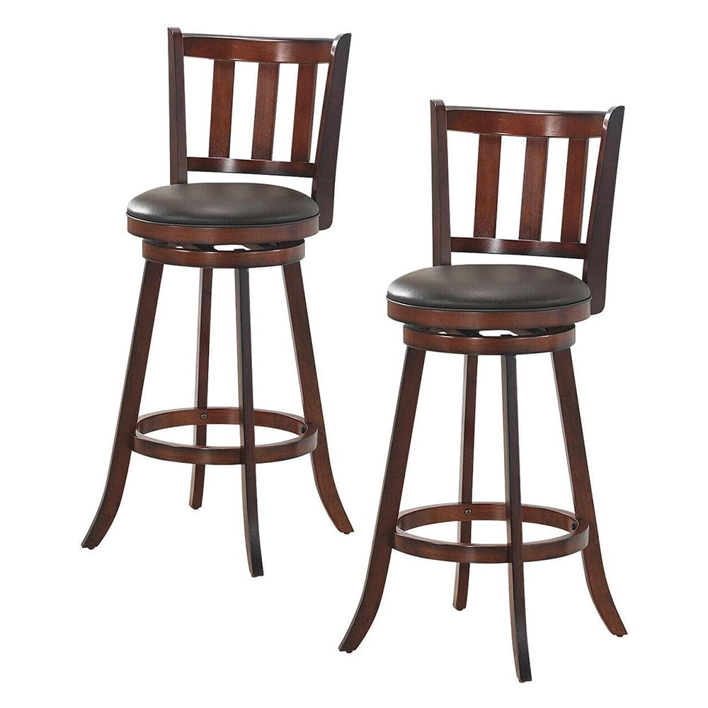 Compac Bar Stool 2 Swivel Bar Stools, Ergonomic Counter Chairs with Footrest, High ...