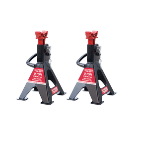 Hyper Tough T42001CW 2 Ton Double Locking Steel Jack Stand, Black