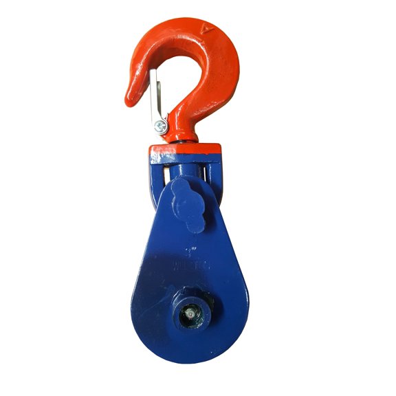 2 TON SNATCH BLOCK w/HOOK w/CLIP CRANE 3/8 WIRE ROPE TOW 3/8" HOOK LIFT 0900155