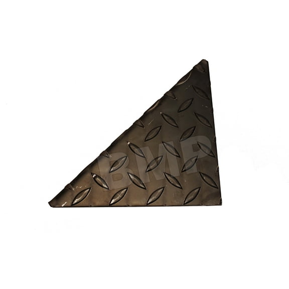 (2) TRAILER STEP FENDER CORNER DIAMOND PLATE BRACKETS 11ga WELD ON 1000104