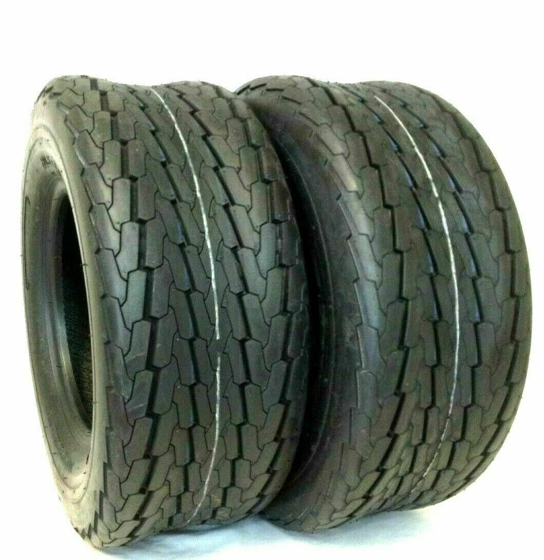 Heavy Duty 10 PR Load Range E Trailer Tires 20.5x810, 205/65D10, Fits Pontoons, Campers, High