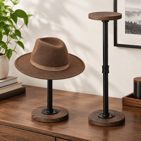 2 Tabletop Hat Stand Cap With Height Adjustment