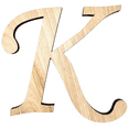 thumbnail image 1 of 2" Tall BIRCH Wood Letter K | Krafty Supply 1/4" Thick Wooden Letters | Unfinished Craft Letters| Monotype Font | Fancy Fonts, 1 of 3