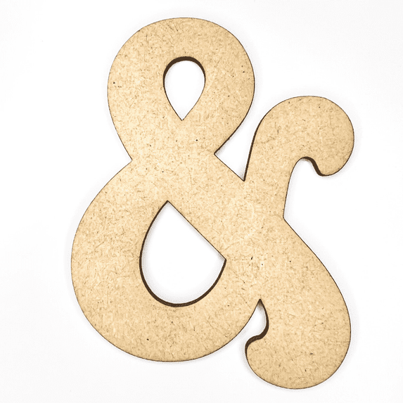 2" Tall MDF Letter & | 1/8" Thick | Krafty Supply Letters | Beltorian