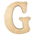 thumbnail image 1 of 2" Tall MDF Letter G | 1/4" Thick | Krafty Supply Letters | Beltorian, 1 of 2