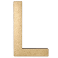 thumbnail image 1 of 2" Tall MDF Letter L | 1/4" Thick | Krafty Supply Letters | Arial | Wooden Letter, 1 of 4
