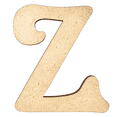 thumbnail image 1 of 2" Tall MDF Letter Z | 1/4" Thick | Krafty Supply Letters | Beltorian, 1 of 2