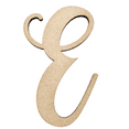 thumbnail image 1 of 2" Tall MDF Wood Letter E | 1/4" Thick | Unfinished Craft Letters| Starfish Font, 1 of 2