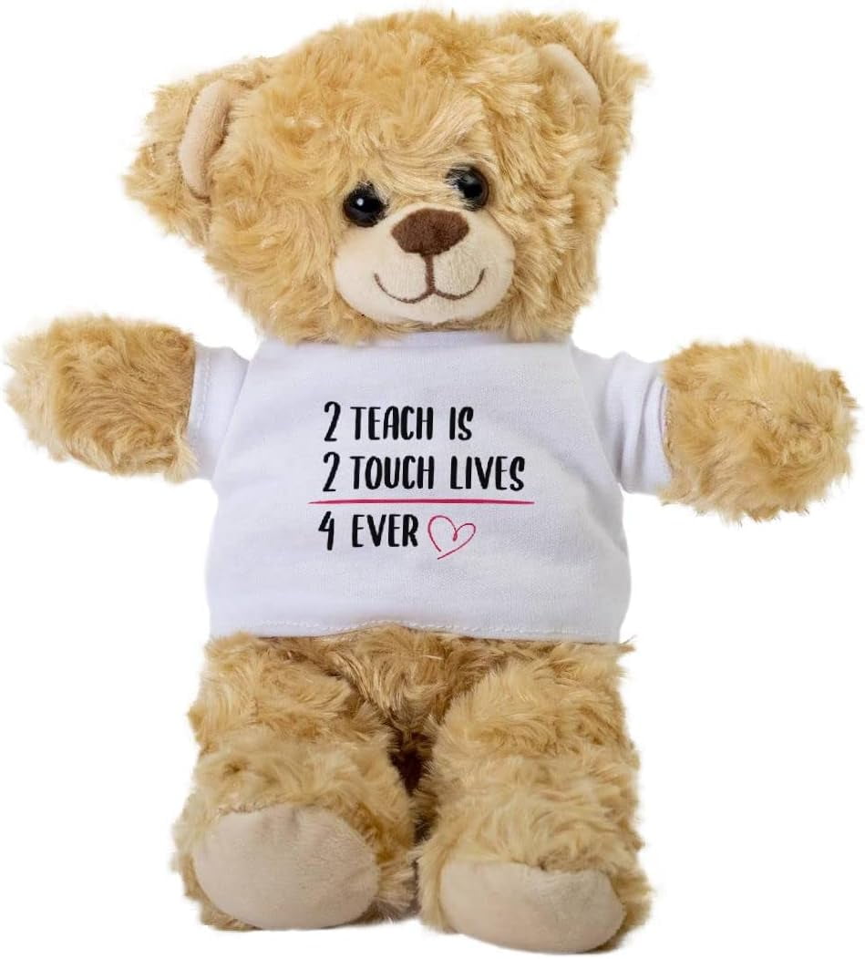Surfing Teddy Bear Plush – 10 Inch Brown Bear With Tee, Gift For Surfers & Beach Lovers