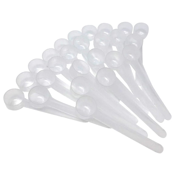 2 Teaspoon (2/3 Tablespoon | 10 mL) Long Handle Rounded for Measuring Coffee, Pet Food, Grains, Protein, Spices and Other Dry Goods (Pack of 100)