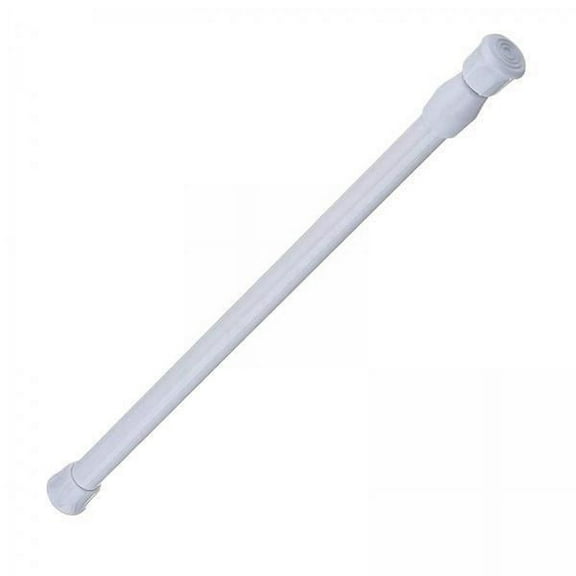 2 Telescopic Rods for Curtain, Metal Pole for Closet, Utensils, Closet, White, 30-50 Cm
