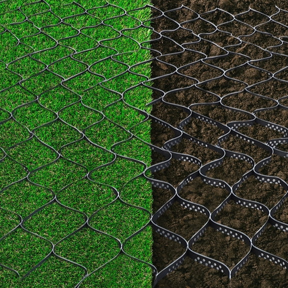 2" Thick 9ftx17ft HDPE Ground Grid Honeycomb Permeable Pavers for Grass Planting