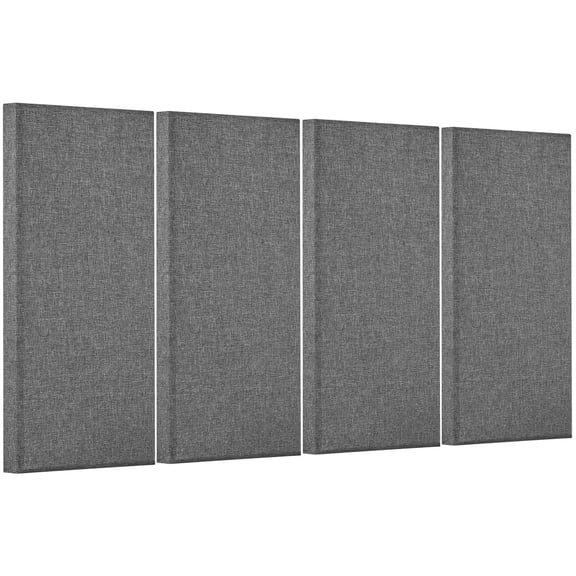 2" Thick Acoustic Panels,4-Pack Self-Adhesive Soundproof Wall Panels for Home Studio,Office Noise Reduction,Gray