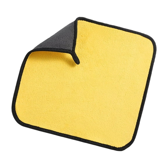 2. Thick Double-Layered Microfiber Cloth Dry Scratchless for Vehicles Glass and Furniture Care
