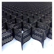 2 Thick Grid Ground Gravel Grid 8.2 *13.1  HDPE Gravel Stabilizer Geocell Geotextile for Retaining Wall, Slope Protection, Gravel Driveway,Patios, Landscaping