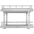 thumbnail image 1 of 2-Tier 17"W x 21"D Pull Out Cabinet Organizer, Heavy Duty Slide-Out Shelves for Pantry/Kitchen/Bathroom, Chrome Steel Under Sink Storage Drawers, 1 of 11