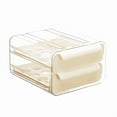 thumbnail image 1 of 2 Tier 32 Drawer Egg Storage Box Plastic Kitchen Refrigerator Container Organizer Tray, 1 of 4