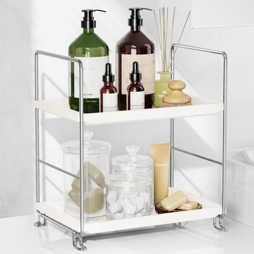 2-Tier Bathroom Countertop Organizer, Tool-Less Installation Premium ...