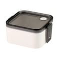 thumbnail image 1 of 2-Tier Bento Box with Lid-Microwave Safe Plastic Lunch Container,Leak-Proof Compartmentalized Meal Prep Box for Office, & Picnic, 1 of 2
