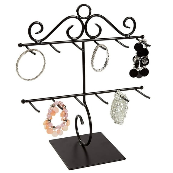 2-Tier Black Bracelet Holder - 2 Included