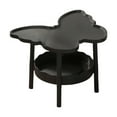 thumbnail image 1 of 2-Tier Butterfly Shaped Multifunctional Side Table Modern Storage End Table with Layered Shelf - Compact Coffee Table Bedside Table Study Desk for Living Room Bedroom Office, 1 of 6