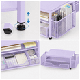 2-Tier Computer Monitor Stand Riser with Drawer and 2 Pen Holders ...