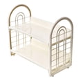 thumbnail image 1 of 2-Tier Countertop Organizer Rack, Bathroom Vanity Storage Shelf, Cosmetic Skincare Holder for Makeup, Toiletries, Spice, 1 of 3