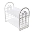 thumbnail image 1 of 2-Tier Desktop Storage Shelf Organizer, Rack for Cosmetics, Stationery, or Office Supplies, Countertop and Dresser Organizer for Home, Bathroom, or Bedroom Use, 1 of 5