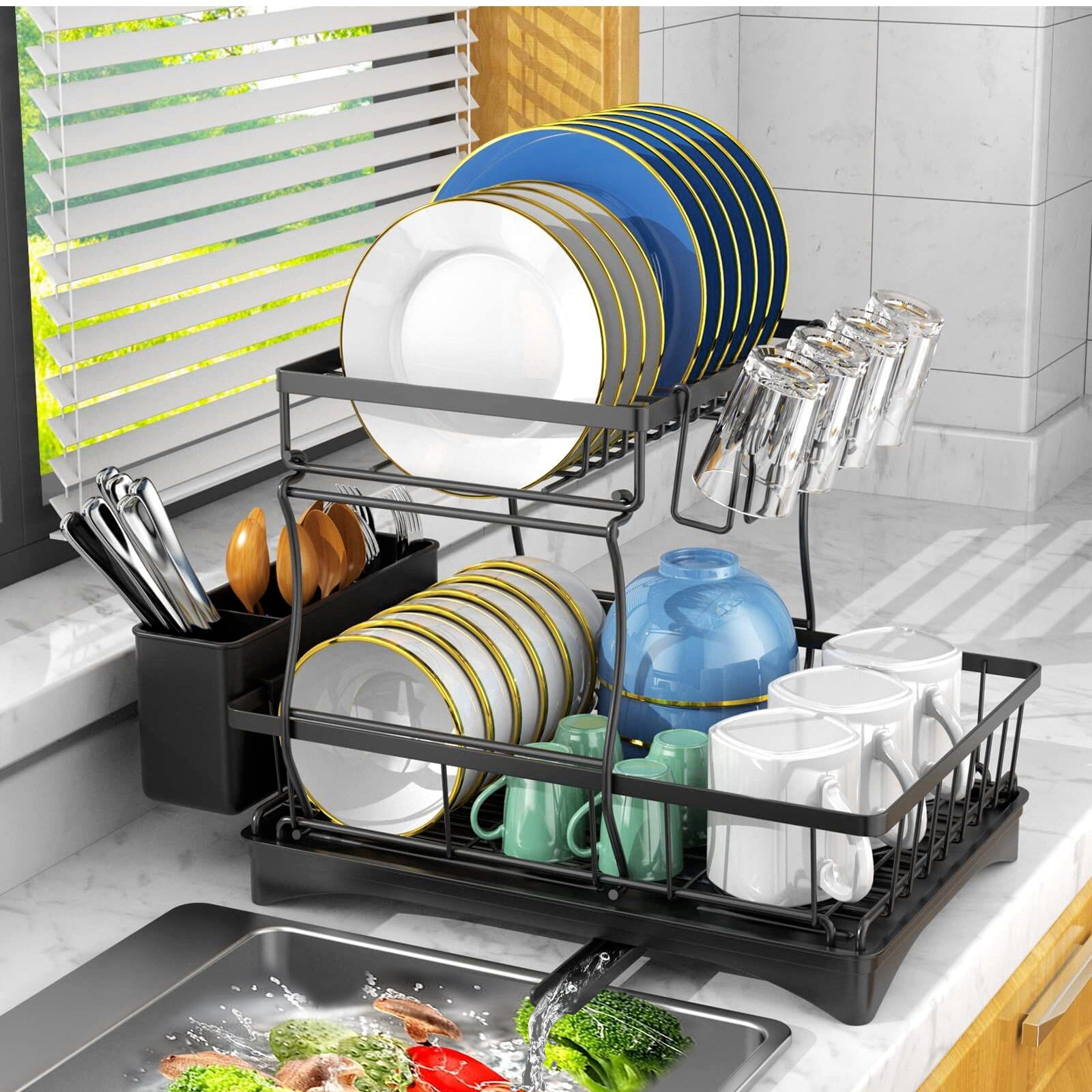 https://i5.walmartimages.com/seo/2-Tier-Dish-Rack-Kitchen-Counter-Dish-Drying-360-Drainage-Dish-Drainboard-Set-Cutlery-Holder-4-Cup-Holder-Dish-drainers-Over-Sink-On-Counter-Black_7d67e9ef-e845-4ea7-9fcd-9cea26599505.8906180fb9ebec5b31e3ecddd3f64d23.jpeg