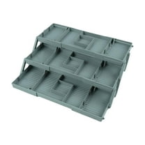 2 Tier Drawer Organizer, Smart Drawer Organizer Multi Level Expandable Desk Organizer for Makeup, Jewelry, Kitchen Office Supplies