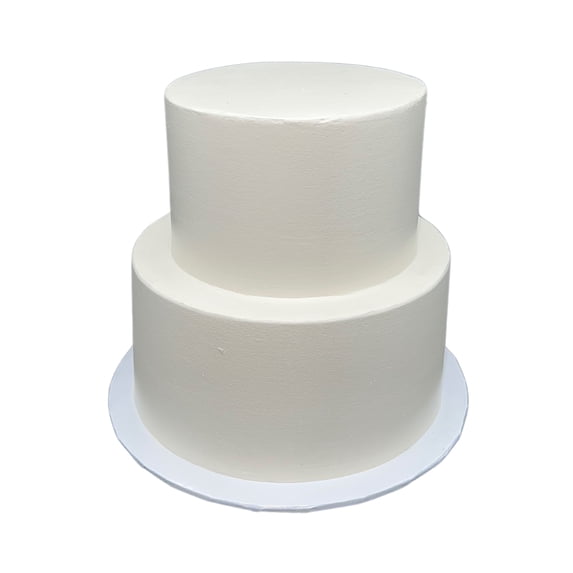 2 Tier Fake Cake 8 Inches Tall, Perfect for Wedding Cake Toppers & Cake ...
