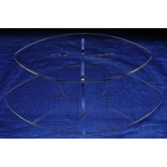 2 Tier Football Cupcake Stand-1/4" Acrylic