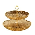 thumbnail image 1 of 2 Tier Gold Cupcake Stand, Tow-tier fruit platter Dessert Display Tower, Tiered Serving Tray for Wedding, Birthday, Tea Party, Baby Shower, 1 of 6