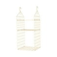 thumbnail image 1 of 2-Tier Hanging Closet Organizer Foldable Storage Shelves for Wardrobe, Collapsible Clothes Rack Shelf with Hooks for Bedroom Dorm Space Saving Organization, A Hanging Basket, 1 of 8