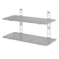 thumbnail image 1 of 2-Tier Heavy-Duty Wall Mount Floating Steel Wire Mesh Storage Shelves by Seville Classics, 1 of 7