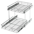 2 Tier Individual Pull Out Organizer 15½" W x 21½" D, Slide Out