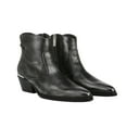 thumbnail image 1 of Franco Sarto Women's Black Silver Leather A-Blake Pointed Toe Booties 6.5M, 1 of 5