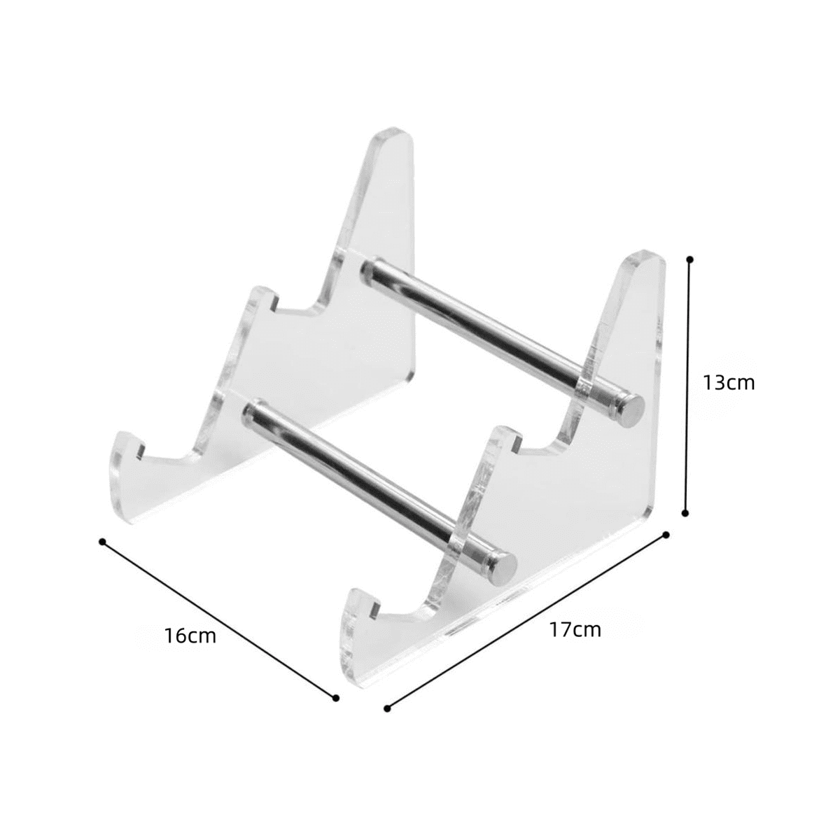 2Tier Keyboard Display Stand Clear Acrylic Tablet Stand Mechanical