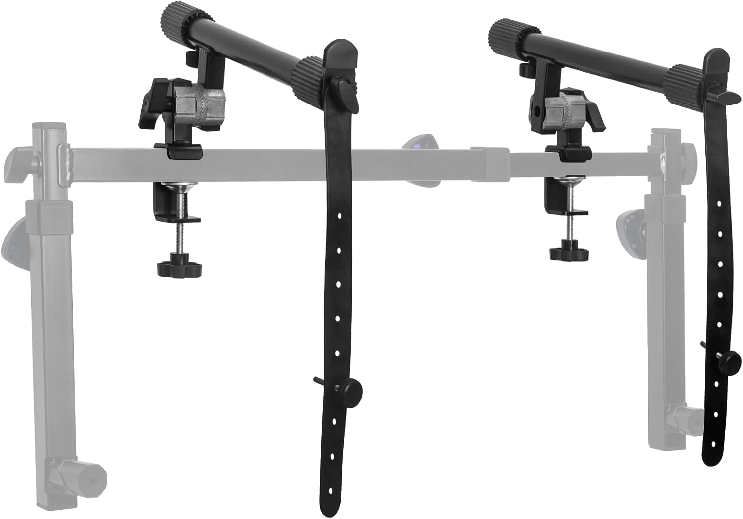 2 Tier Keyboard Stand Attachment with Straps Arms Only Adjustable