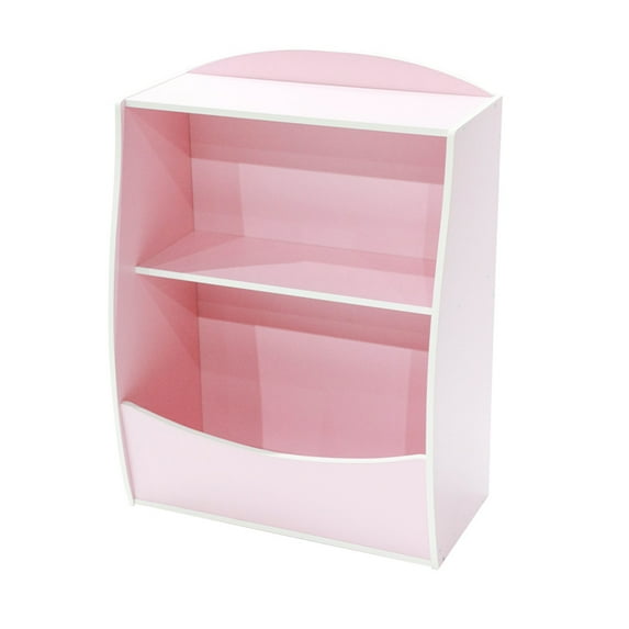 2-Tier Kids Bookshelf and Toy Organizer | Wooden Storage for Children's Rooms, Playroom & Nursery
