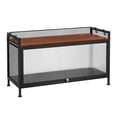 thumbnail image 1 of 2-Tier Metal Black 31.5" Microwave Rack Storage Cabinet, 1 of 7