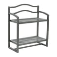 thumbnail image 1 of 2-Tier Metal Wall Mount Bathroom Shelf, Silver Towel Bar and Storage Rack for Laundry Room, 1 of 7