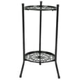 thumbnail image 1 of 2 Tier Plant Stand Indoor Tall, Corner Tiered Round Plant Stand for Indoor Multiple Plants, Metal Flower Pot Stands Outdoor Holders Plant Shelf for Balcony Living Room Garden Patio (Black), 1 of 9